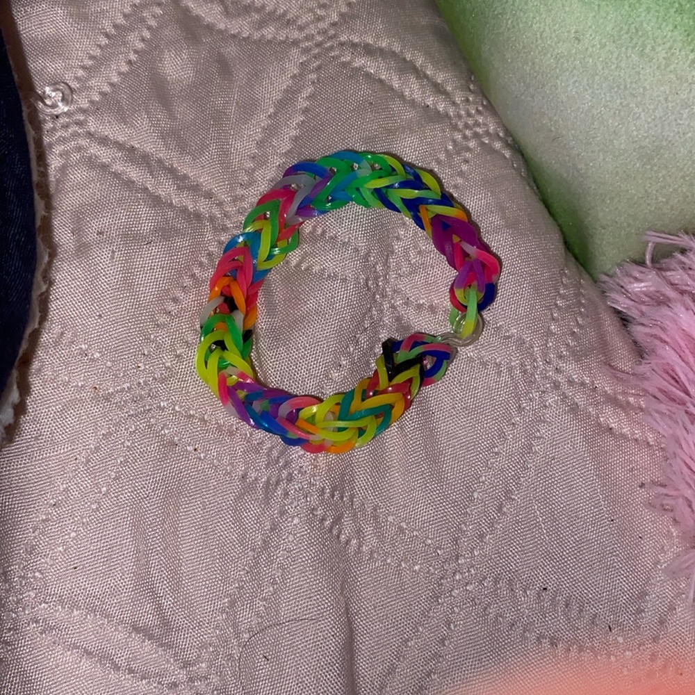 Bunch of rubber band bracelets for 25 cents each
